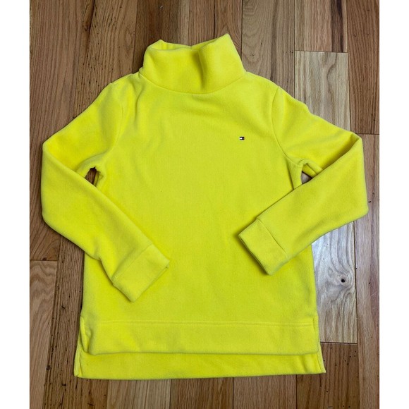 Tommy Hilfiger Bright Yellow Turtleneck Sweatshirt - Picture 1 of 9